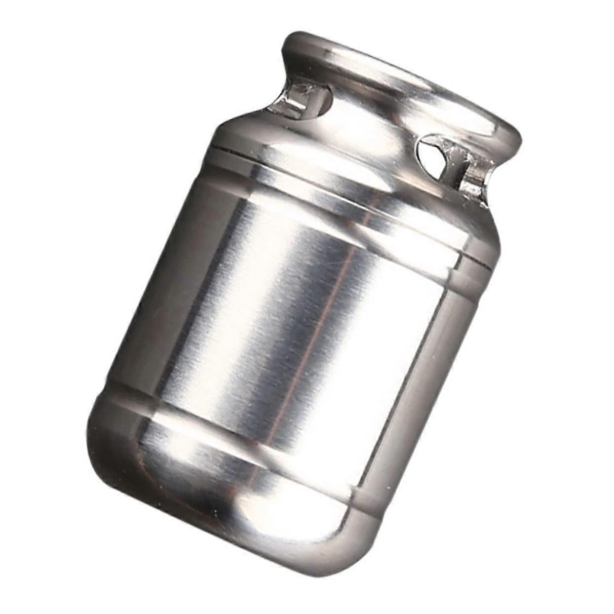 Key Fob Bottle Portable Waterproof Pill Container - 2 Pack Metal Keyring Holder for First Aid, Small Size for Elderly