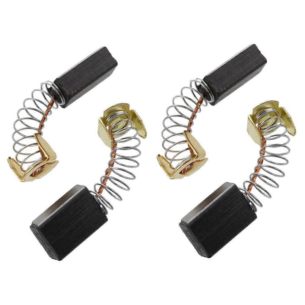 Carbon Brushes for Electric Motors - 4 Pack Replacement Carbon Brush Set for Drills and Hammer Drills, Durable and Easy to Install