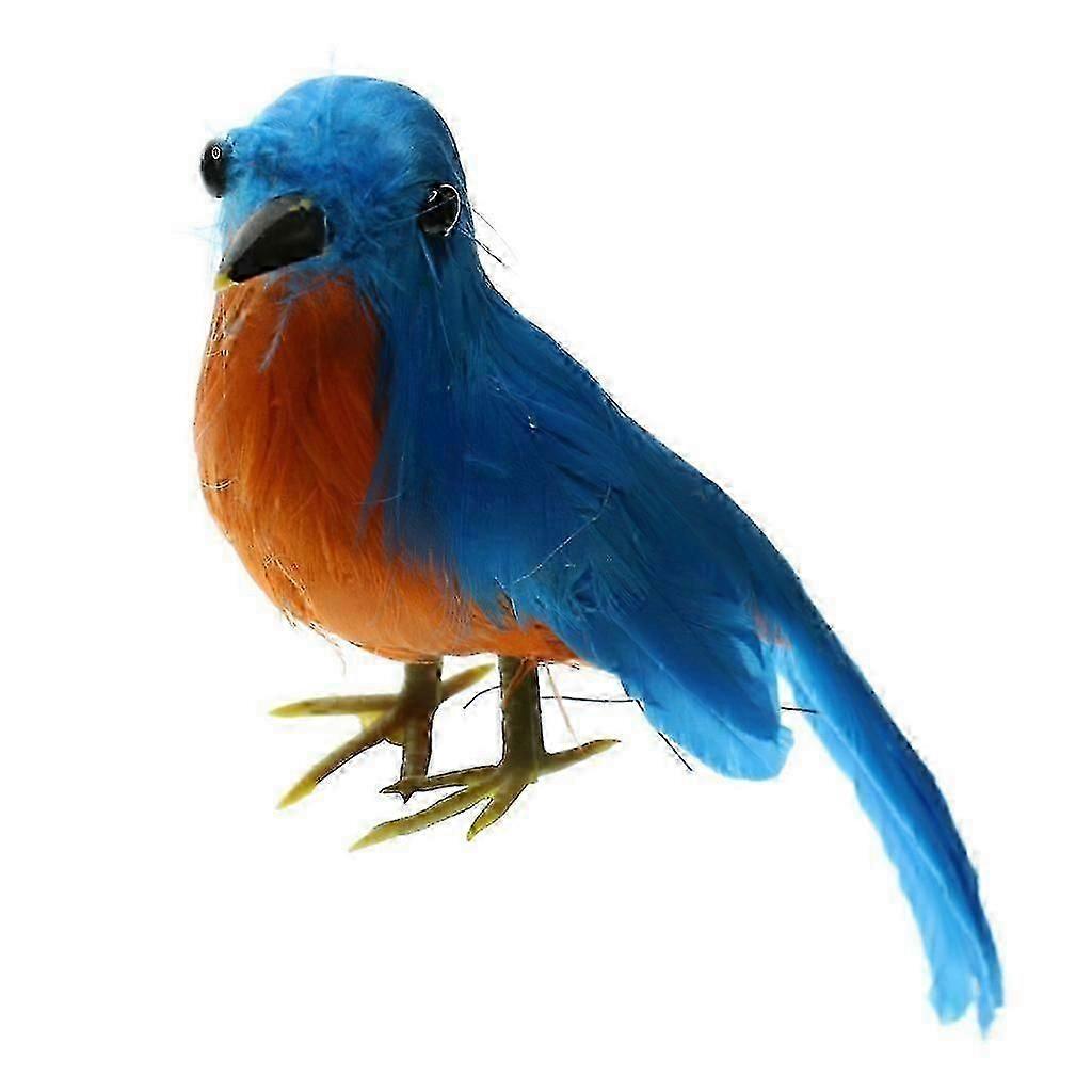 Artificial Bird Feathered Realistic Sparrow Home Garden Tree Decoration