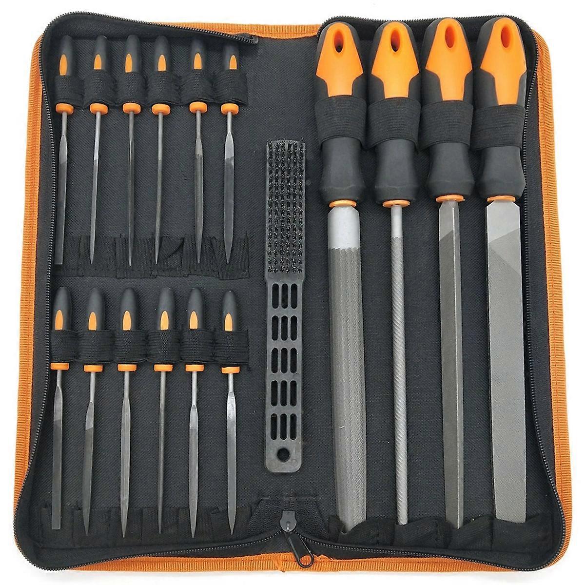 17Pcs Metal File Set, Used to Shape Metal, Wood and Tools.