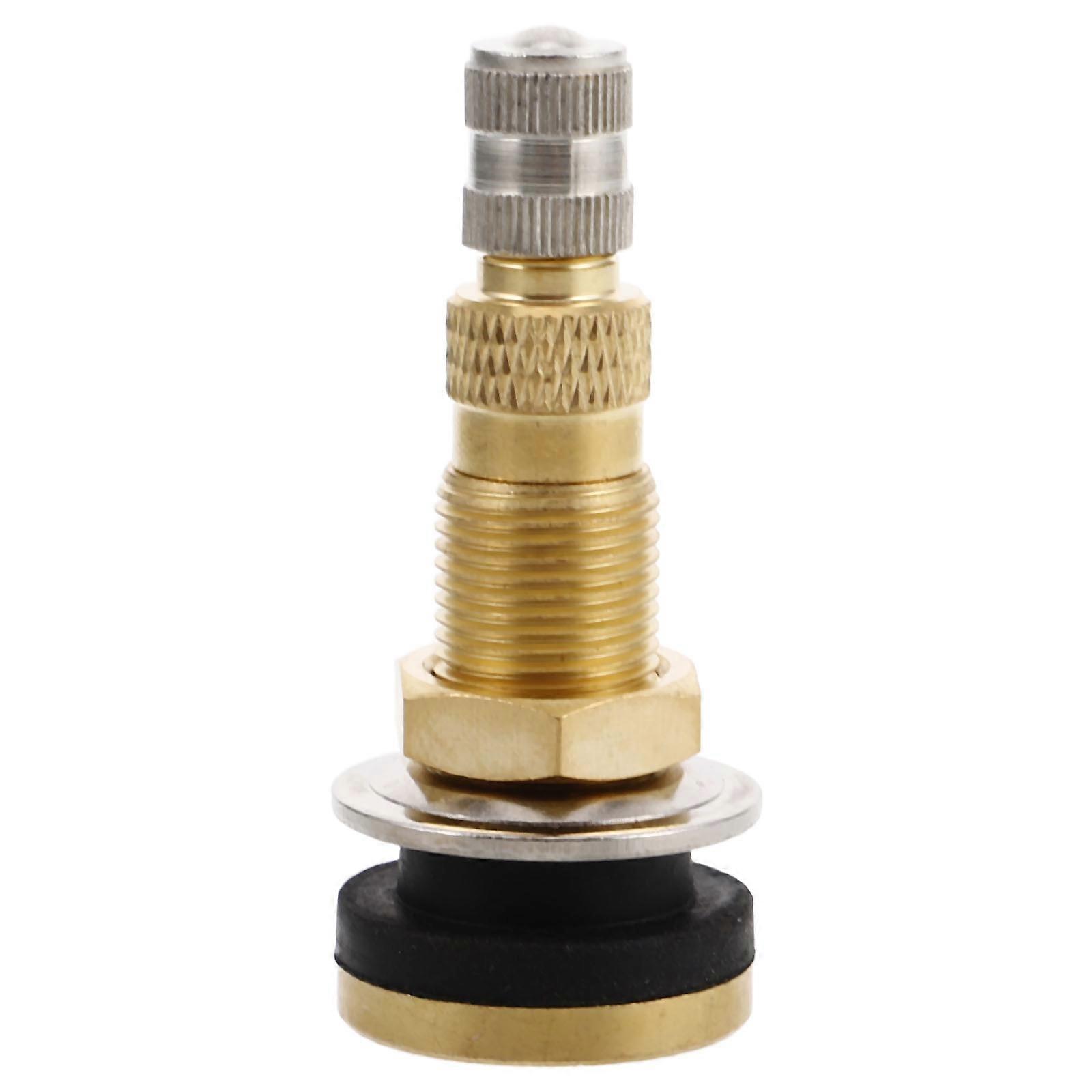Truck Tire Valve Stems High Pressure Resistance For Engineering Vehicles Heavy Duty Use Copper 2.2×0.9×0.9in 1Pcs