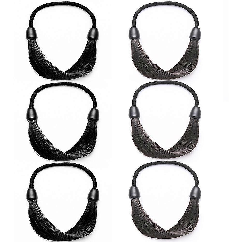 6pcs Durable Hair Ties for Women – Comfortable Elastic Ponytail Holders for Daily Wear, Parties, and All Ages