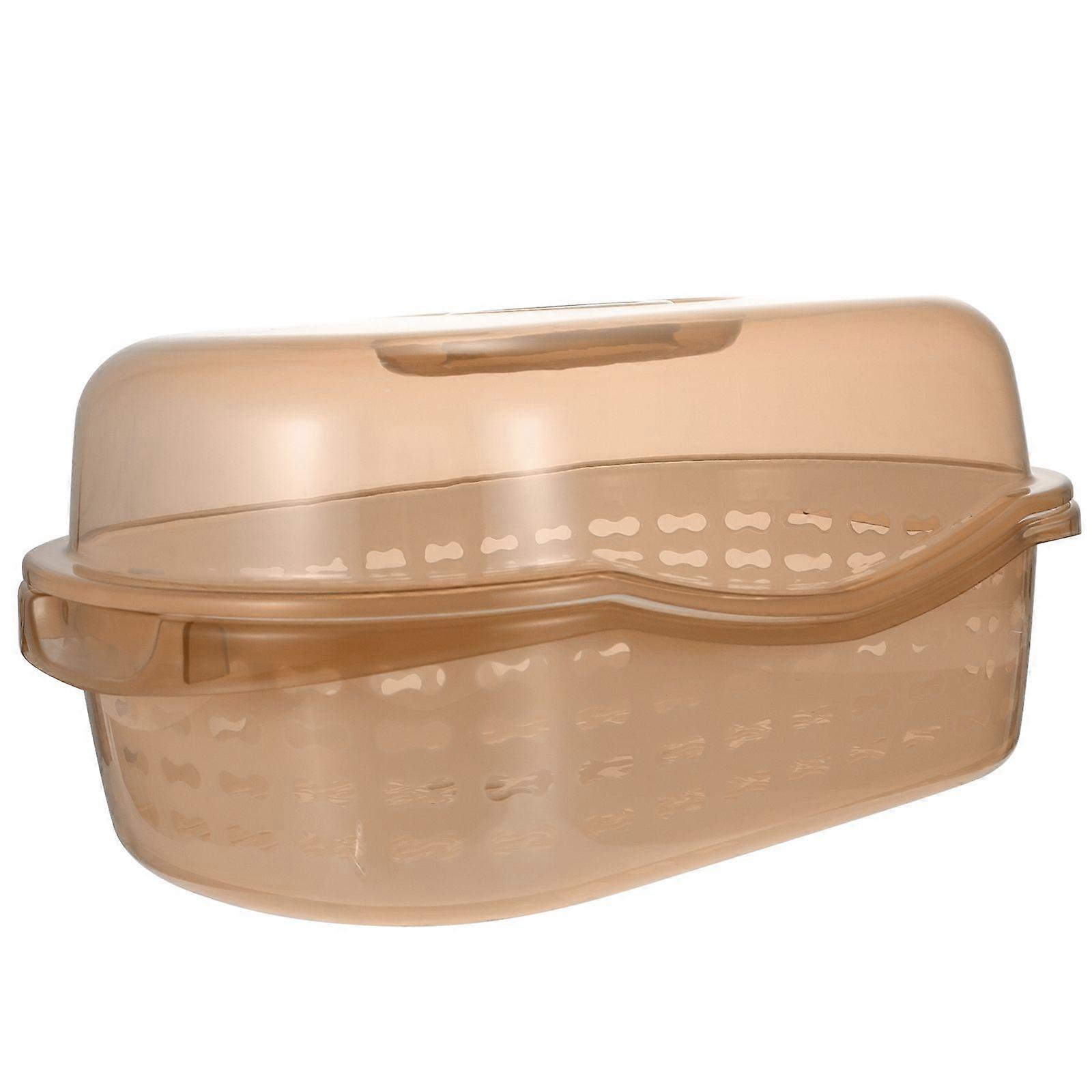 1Pc Colander with Lid Kitchen Colander PP Strainer Basket Baby Bottle Drying Box