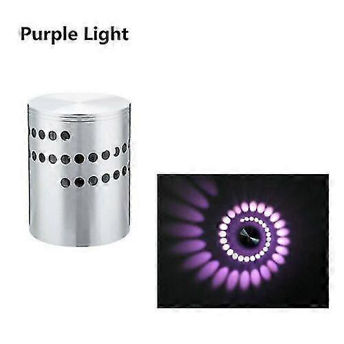 RGB Spiral Hole LED Wall Light Effect Wall Lamp With Remote Controller Colorful