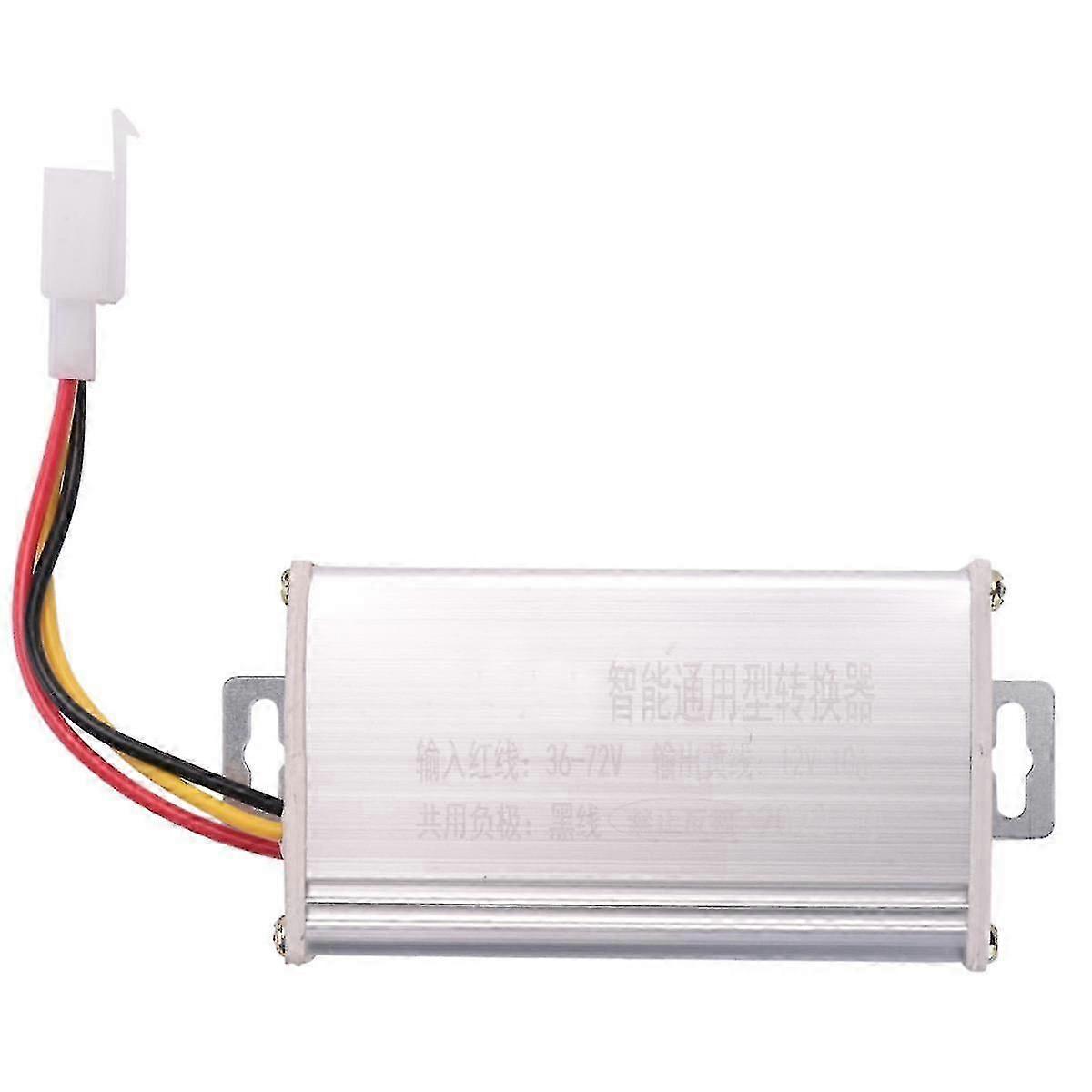 DC-DC Converter Adapter for Electric Bicycles - Transforms 36V, 48V, 60V, 72V to 12V 10A - Efficient Power Supply Solution