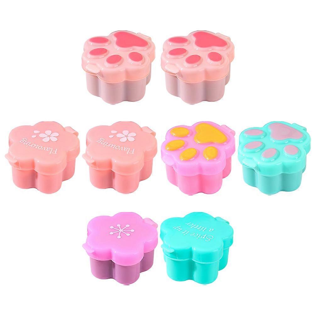 Small Container for Salad Dressing Condiment Containers For Sauce and Seasoning Shape Avoid Waste 8Pcs