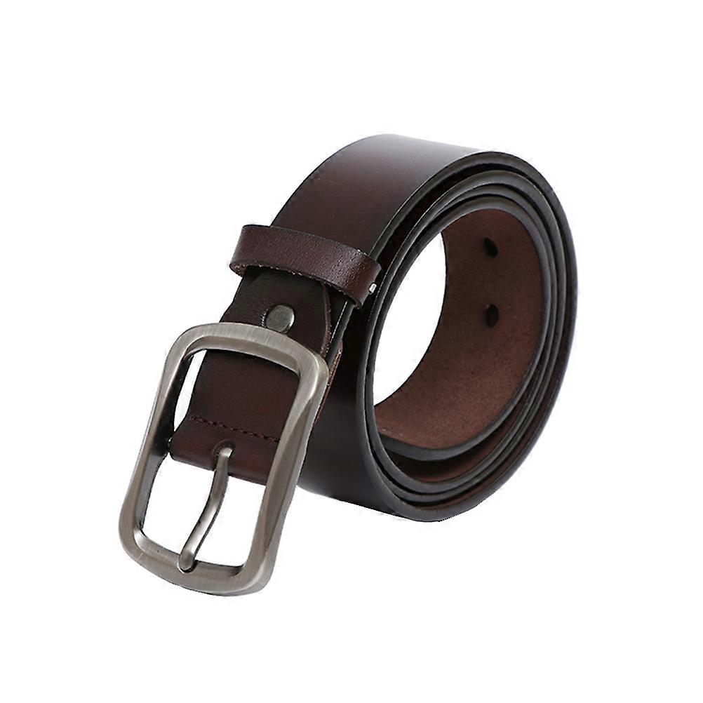 It sounds like you're describing a product listing for a **men's ** with a **pin buckle**, intended for use with jeans or pants. Here's a refined