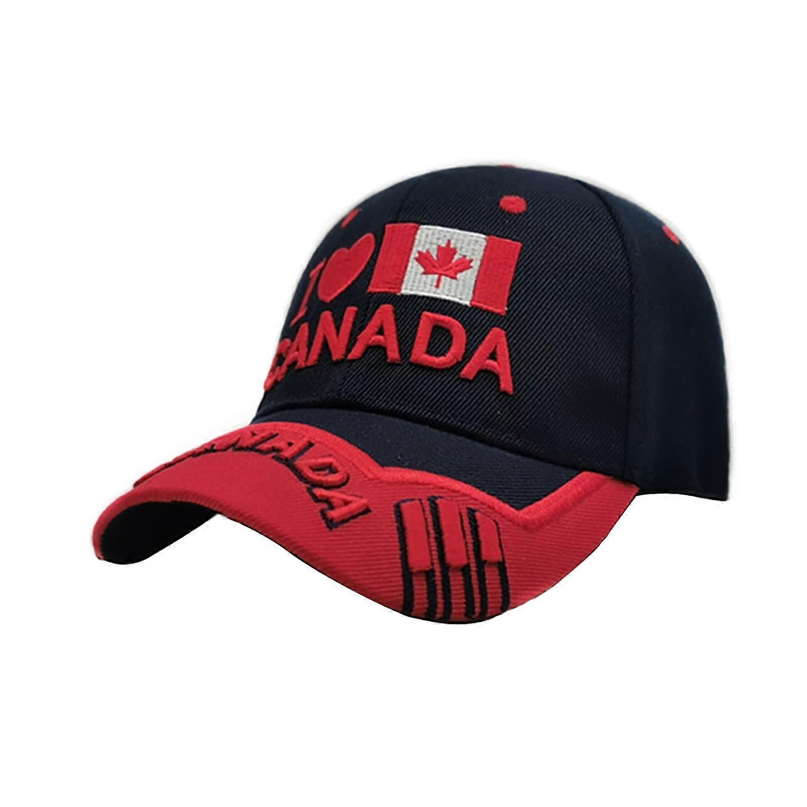 Hat Canadian Maple Leaf Cap Flag Embroidered Unisex Adult Cap Boy 2 Years Set Brick Red Unit size