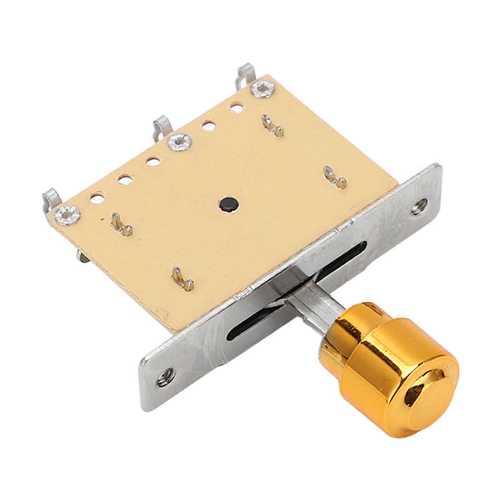 Gitarr 3-vägs vippströmbrytare Hög hållfasthet metall elgitarr pickup 3-vägs omkopplare guld 