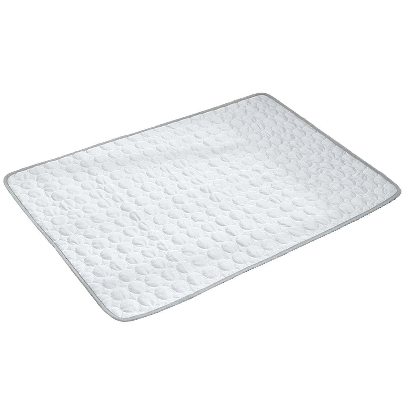 Cooling pads for small, medium, large dogs, summer cushions for cats, mats—Light Gray, XXL