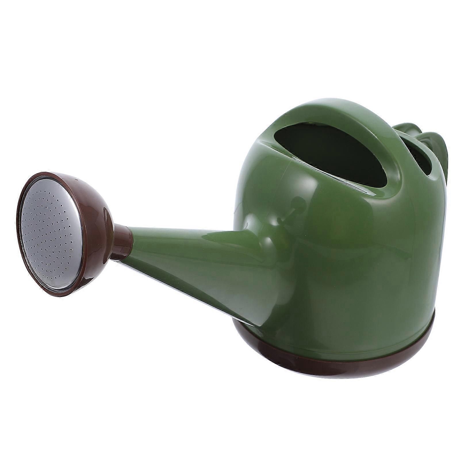 Hemoton Green Plastic Watering Pot for Gardening with Smooth Design 4L Capacity Easy to Use