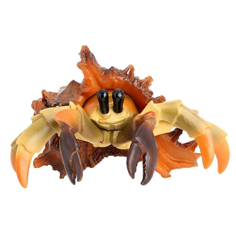 Realistic Pagurian Shaped Plastic Model Animal Figurine for Play and Room Decoration, Educational Simulation Crab Plaything for Visual and