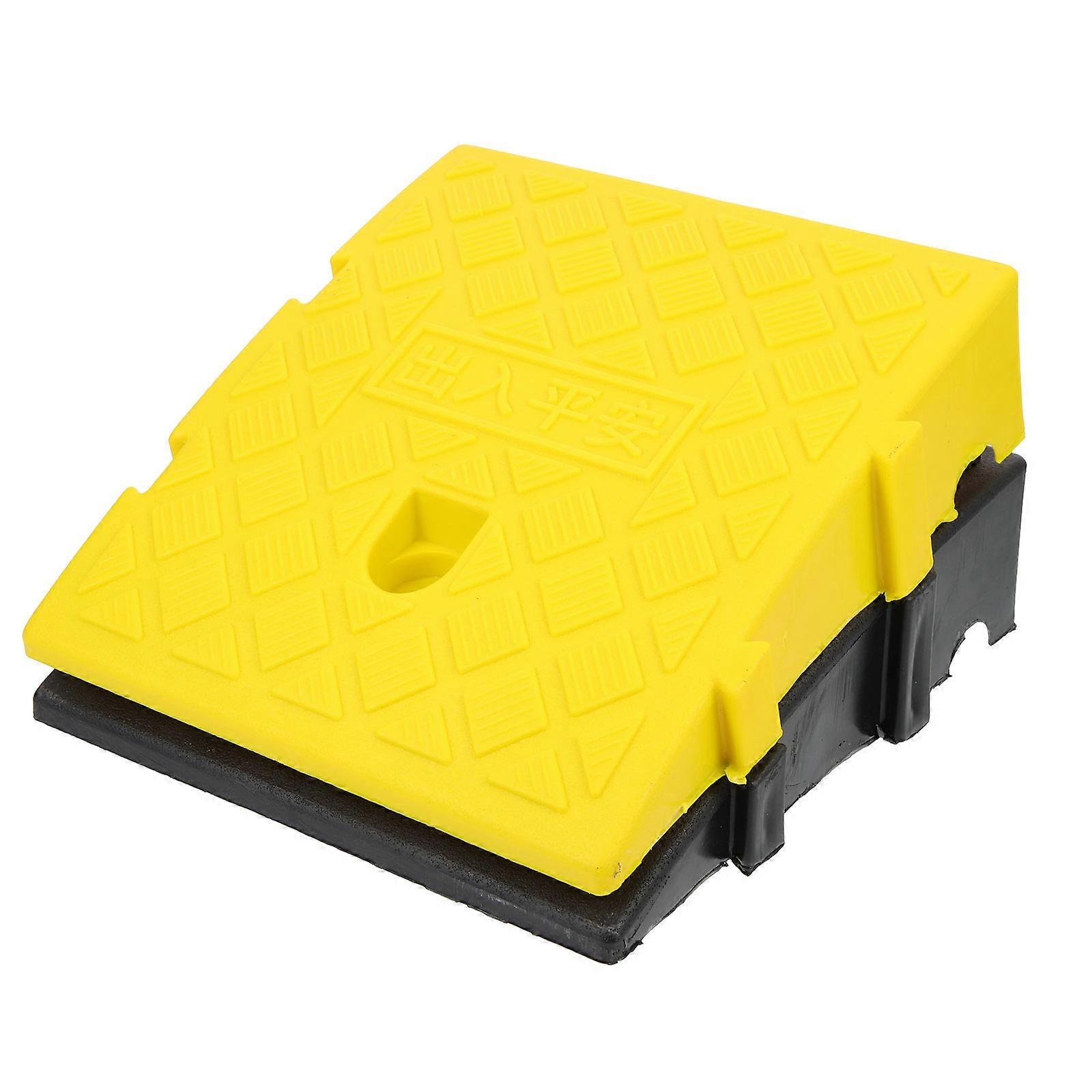 2pcs Outdoor Curb Ramp Mats Skid Resistant Flexible Motorcycle Scooter Ramps Durable Rubber Pads for Driveway Sidewalk Safety