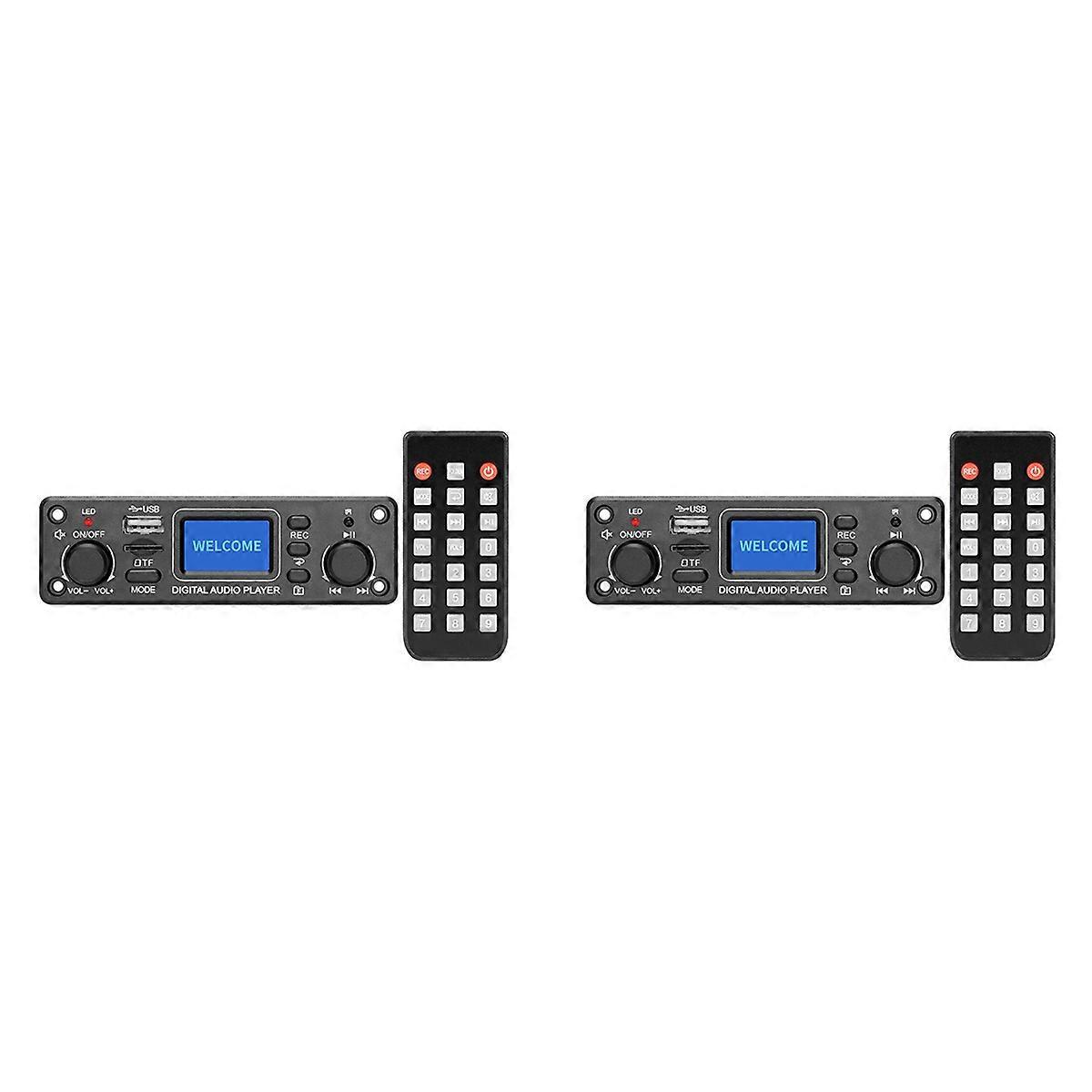 2X Digital Audio Player Bluetooth MP3 Player Decoder Board 128X64 DOTS LCD USB SD BT FM Music Player