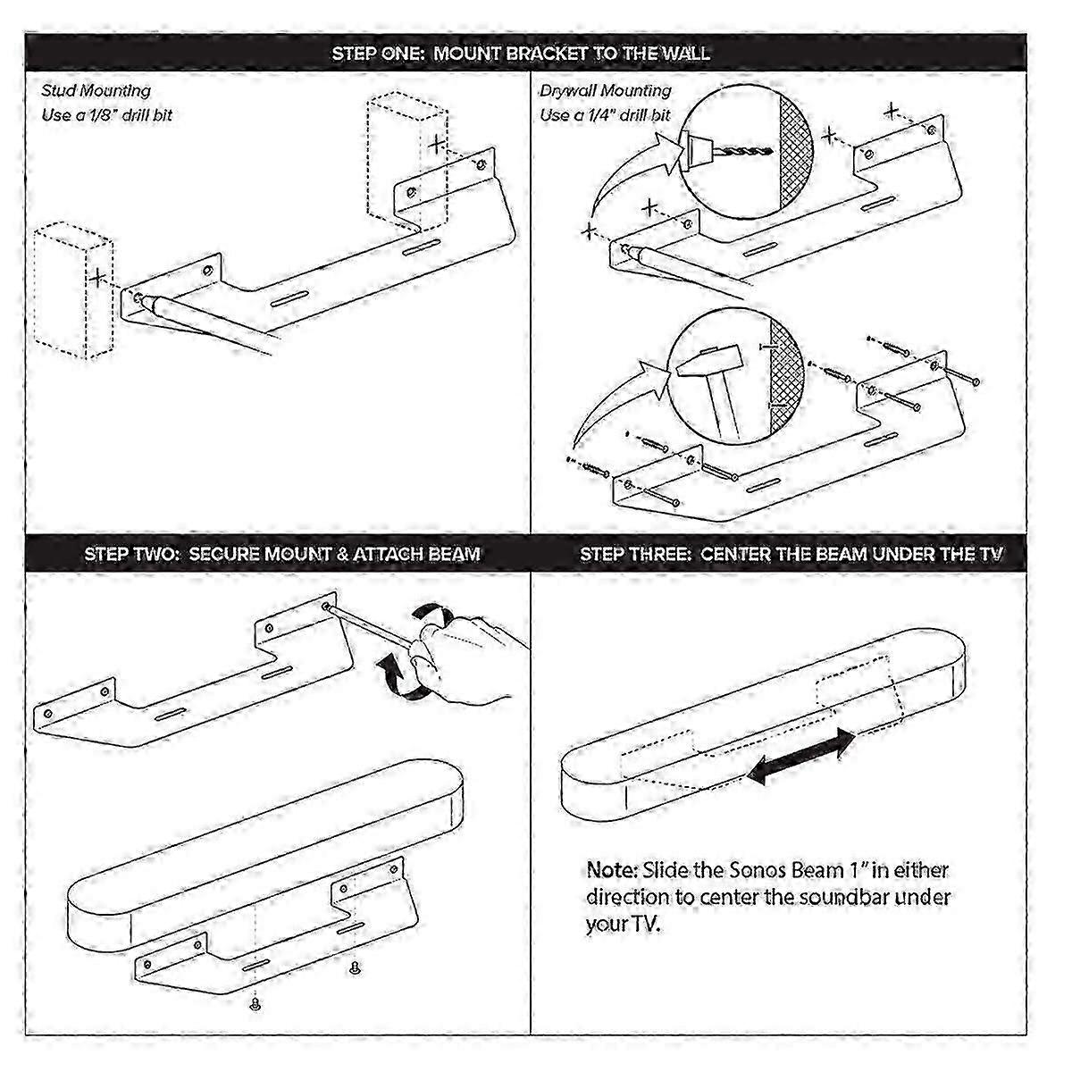 2025 new style high quality Speaker Wall Mount Bracket Soundbar Wall Mount Strong Load-bea