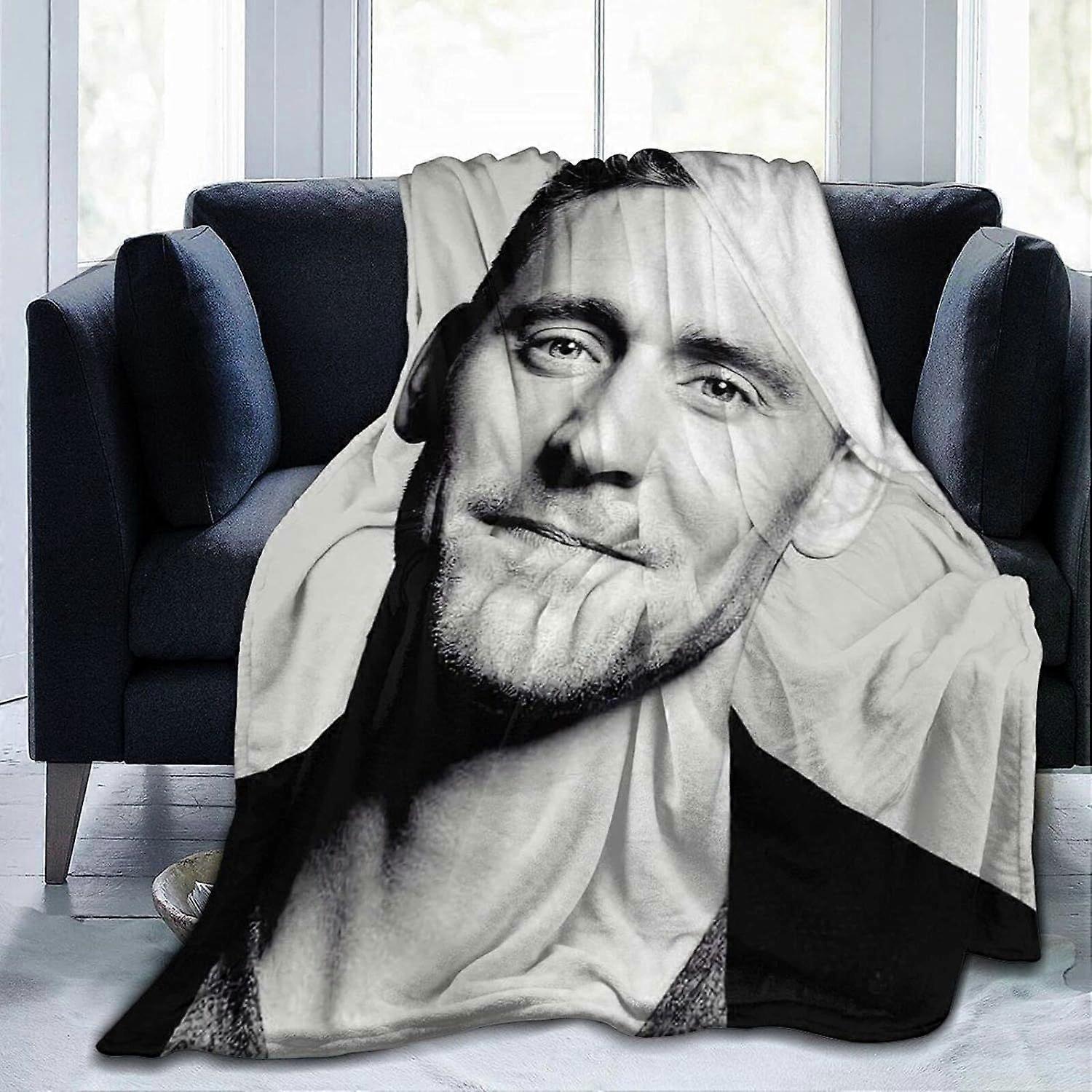 Kerota Tom Hiddleston Blanket 3D Print Lamb Blanket Plush Blanket Bedding Decor Blanket for Living R