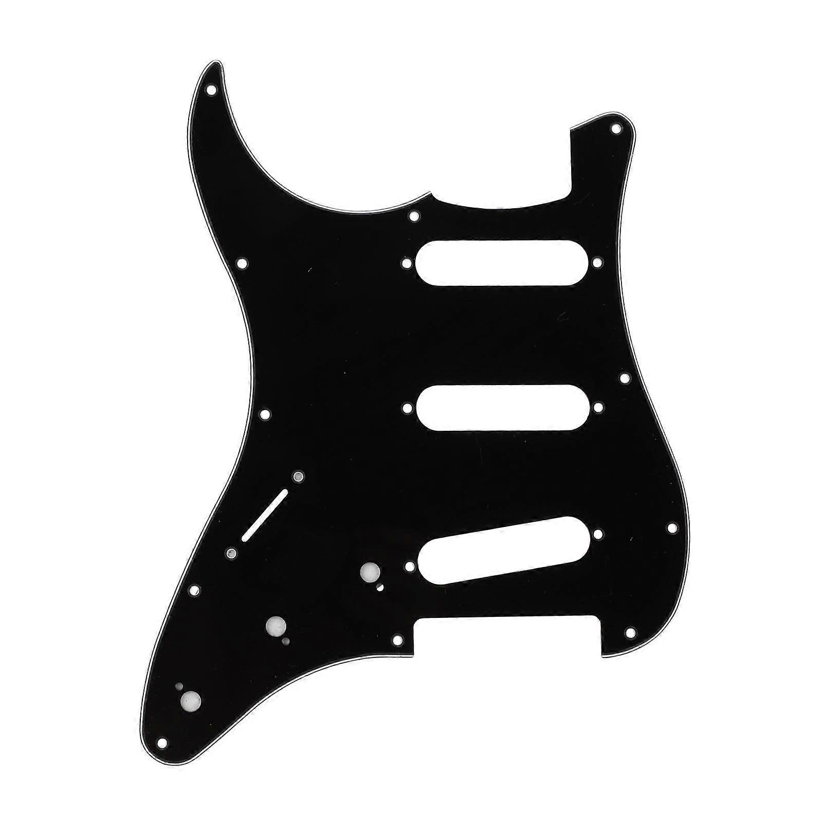 Guitar Pickguard Scratch Plate 11 Holes Left Handed Electric Guitar Pickguard for Practice and Performance GSSS47