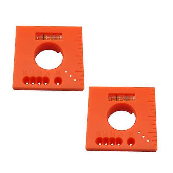 2pcs Mark Offset Ruler with Gradients Finish Carpentry Tool 5 in 1 Multifunctional Ruler for Parallel Lines for Woodworking
