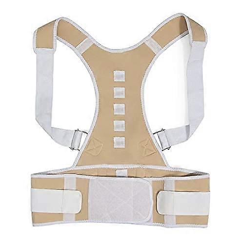 Posture Corrector, Adjustable Magnetic Back Support, Lumbar Support Corset, Unisex Shoulder Strap for Correct Posture