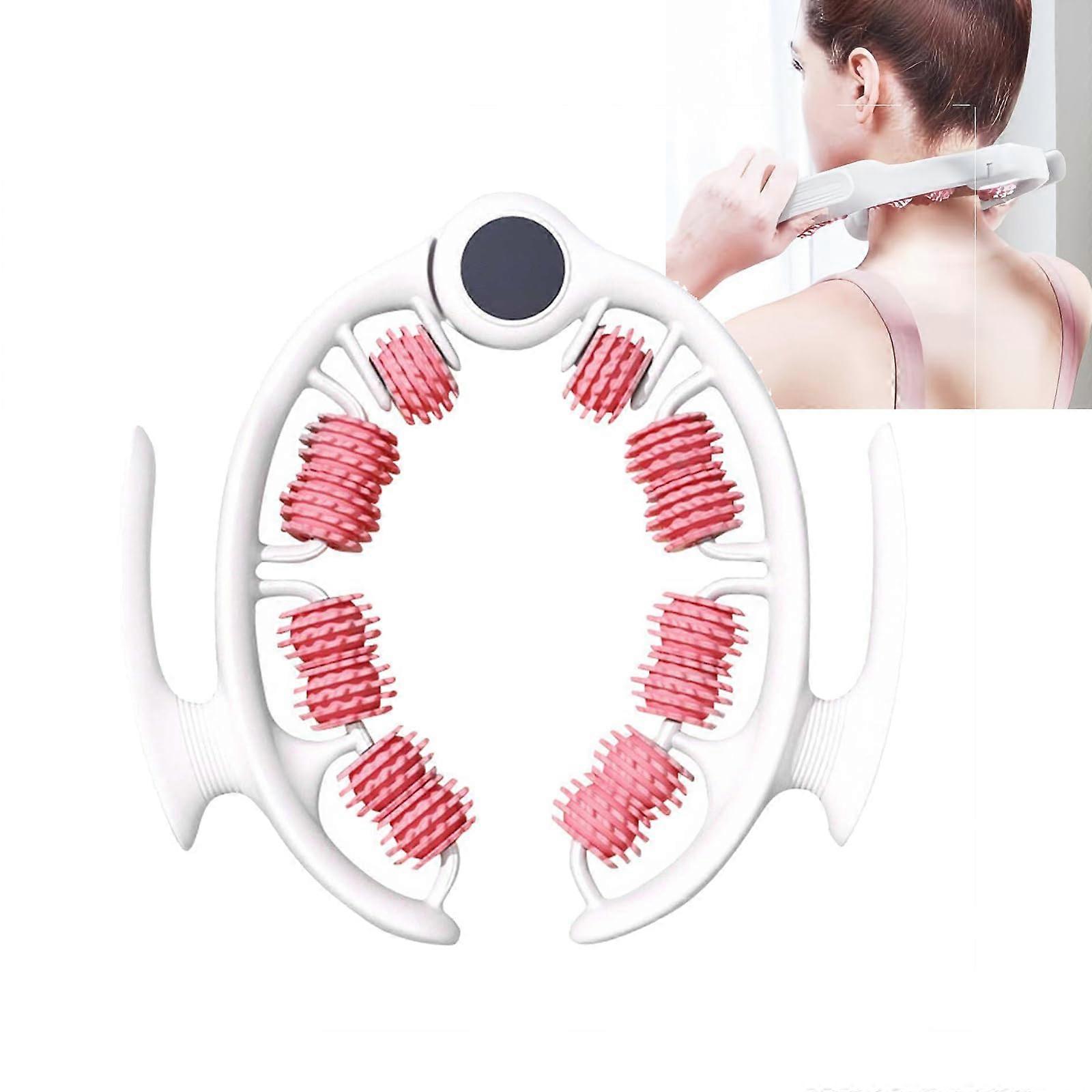 Leg Massager Manual Anti-Cellulite Roller 180-Degree Extendable with 360-Degree Rotating TPR Wheels for Athletes and Runners