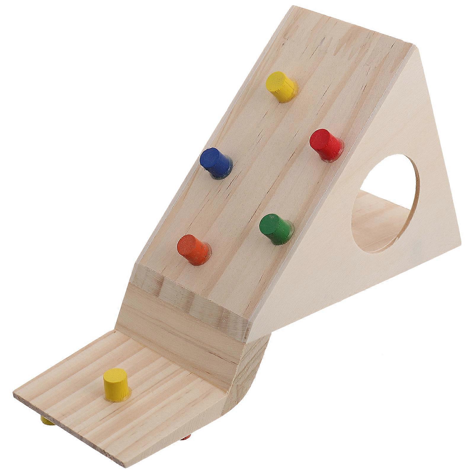 Wooden Hamster Climbing House with Ladder – Safe and Fun Playground for Hamsters, Rats, and Small Pets