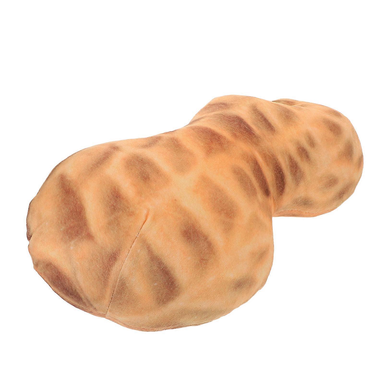 Peanut Shaped Plush Pillow Cushion Soft Ergonomic Lumbar Support Cozy Seat Pad For Office Living Bedroom Decorative Plush