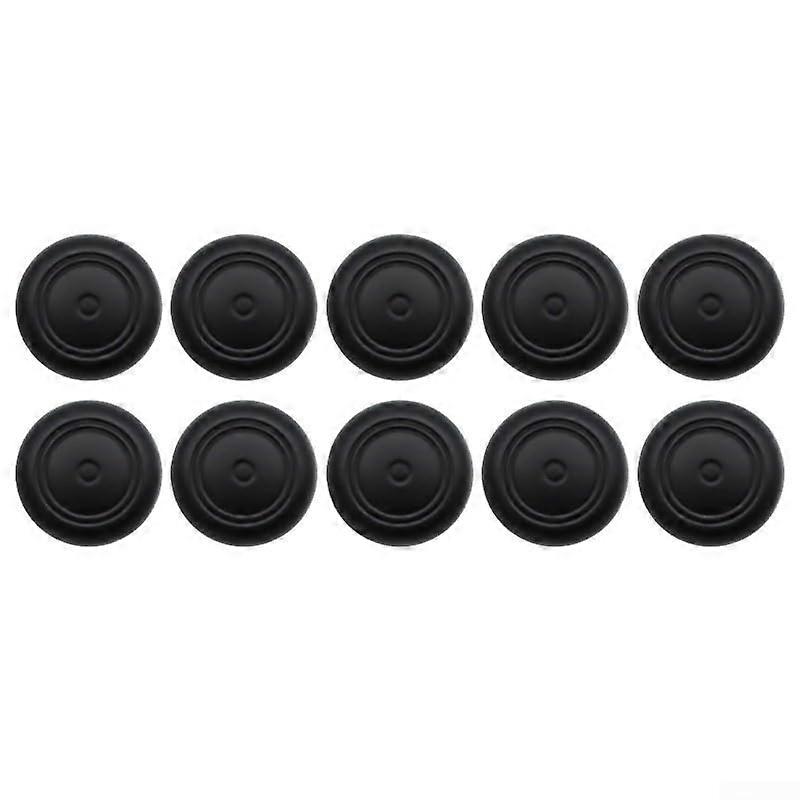 Silicone Thumb Grip Pack of 10 for Improved Control on Switch Joy Con (Black)