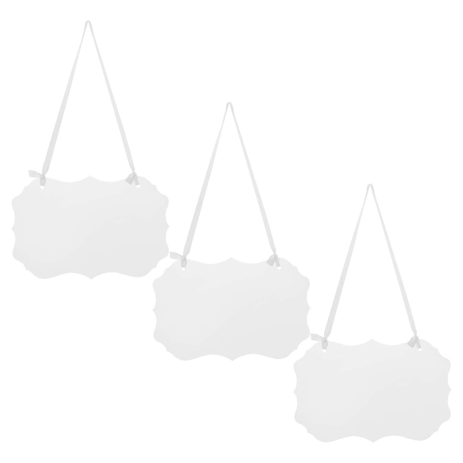 Transparent Acrylic Reserved Signs 3 Pcs For Wedding Chairs With Ribbon Suitable For Couples And Event Planners Elegant Design