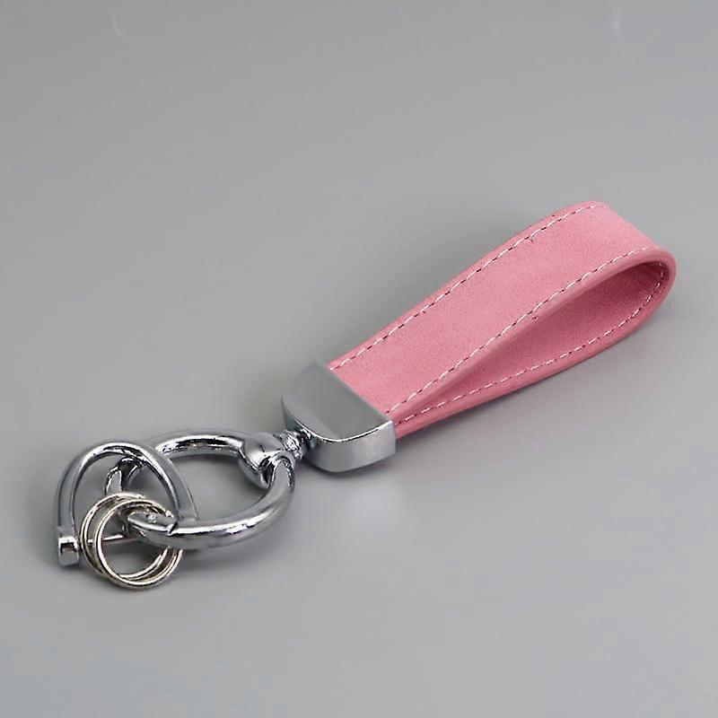 Car Keychain, Leather Keychain 360° Swivel Car Key Accessory with D Key Ring, for Citroen C4 Cactus, C3 Normal C3.