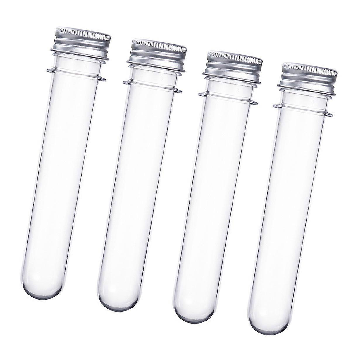 Clear Storage Solutions for Bath Salts, Ergonomic Test Tubes with Caps