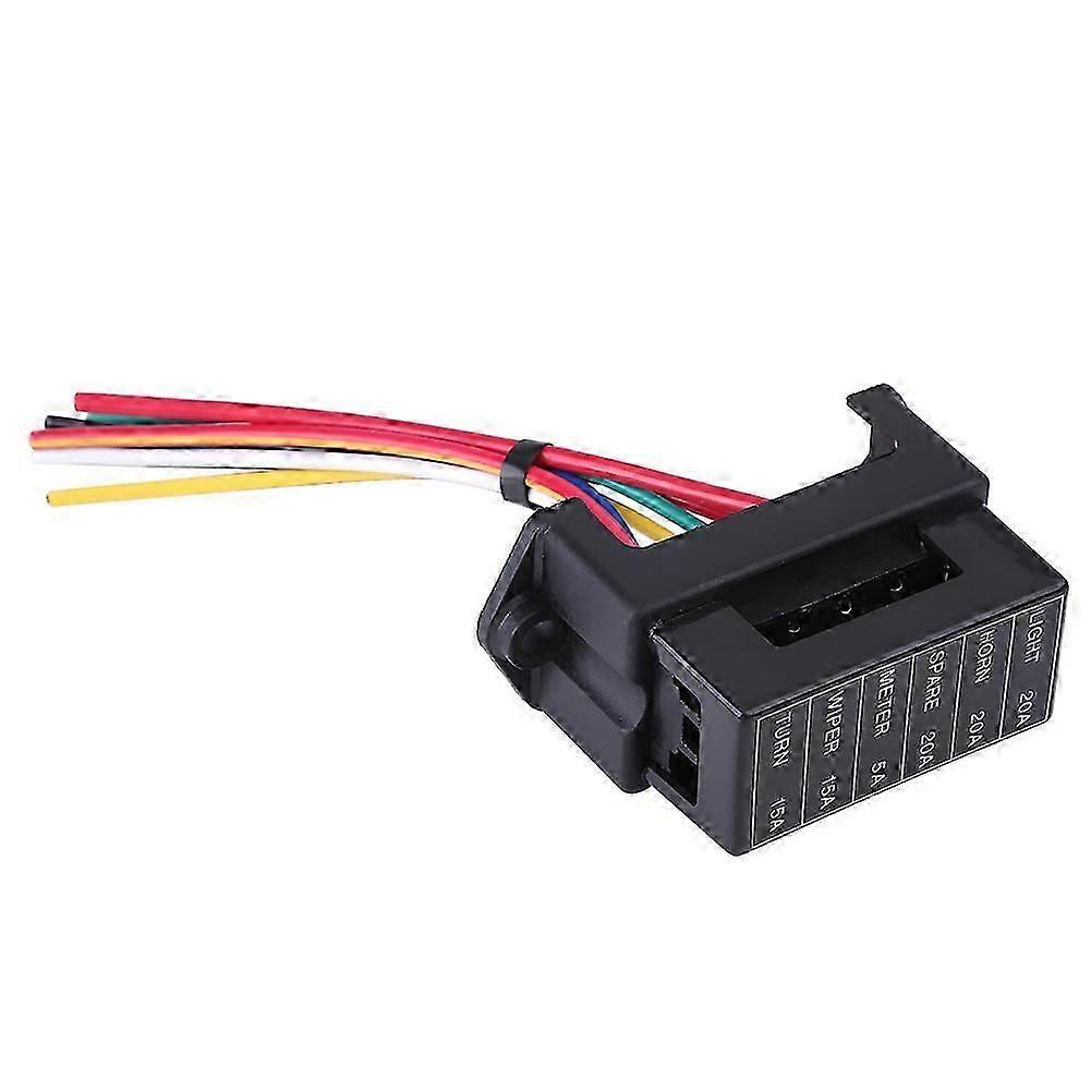 DC 32V 6 Way Circuit Blade Fuse Box Block Holder ATC ATO For Car Auto Trailer Boat