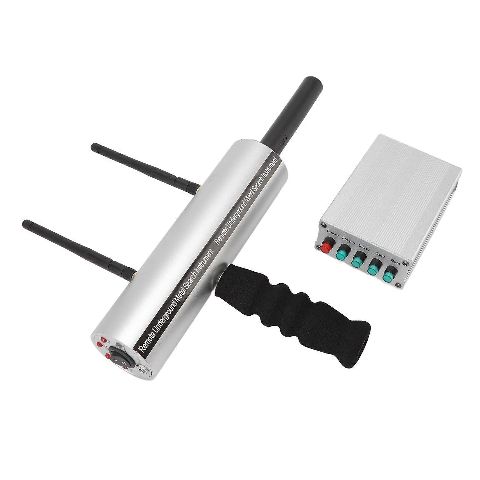 גלאי מתכות אלומיניום כסף 20 מטר עומק 1000 מטר היקף 2 אנטנות נטענת גלאי לכסף זהב 100-240V תקע האיחוד האירופי 