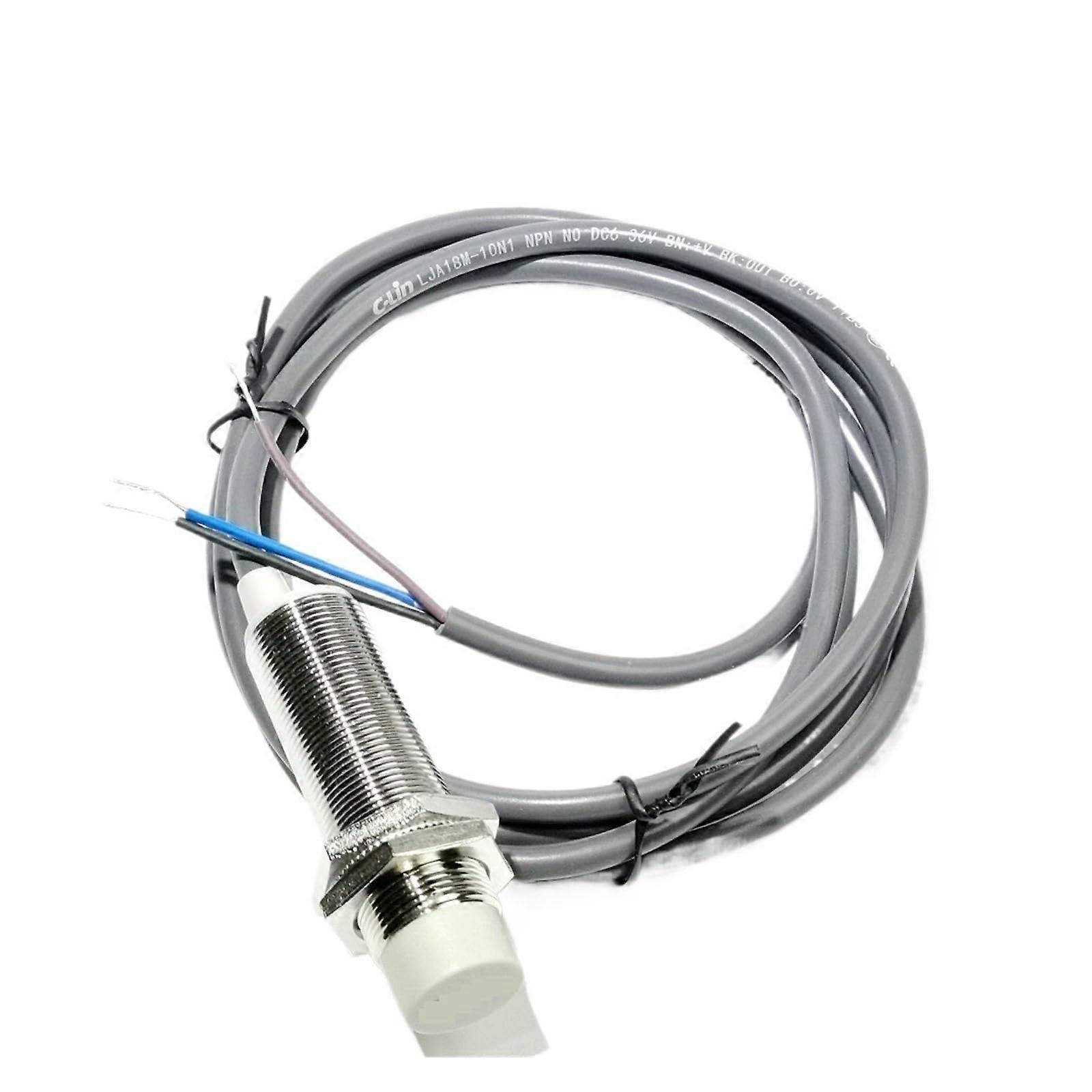 Proximity Switch Long Cylindrical Inductive Sensor LJA18M10N1 Normally Open NPN
