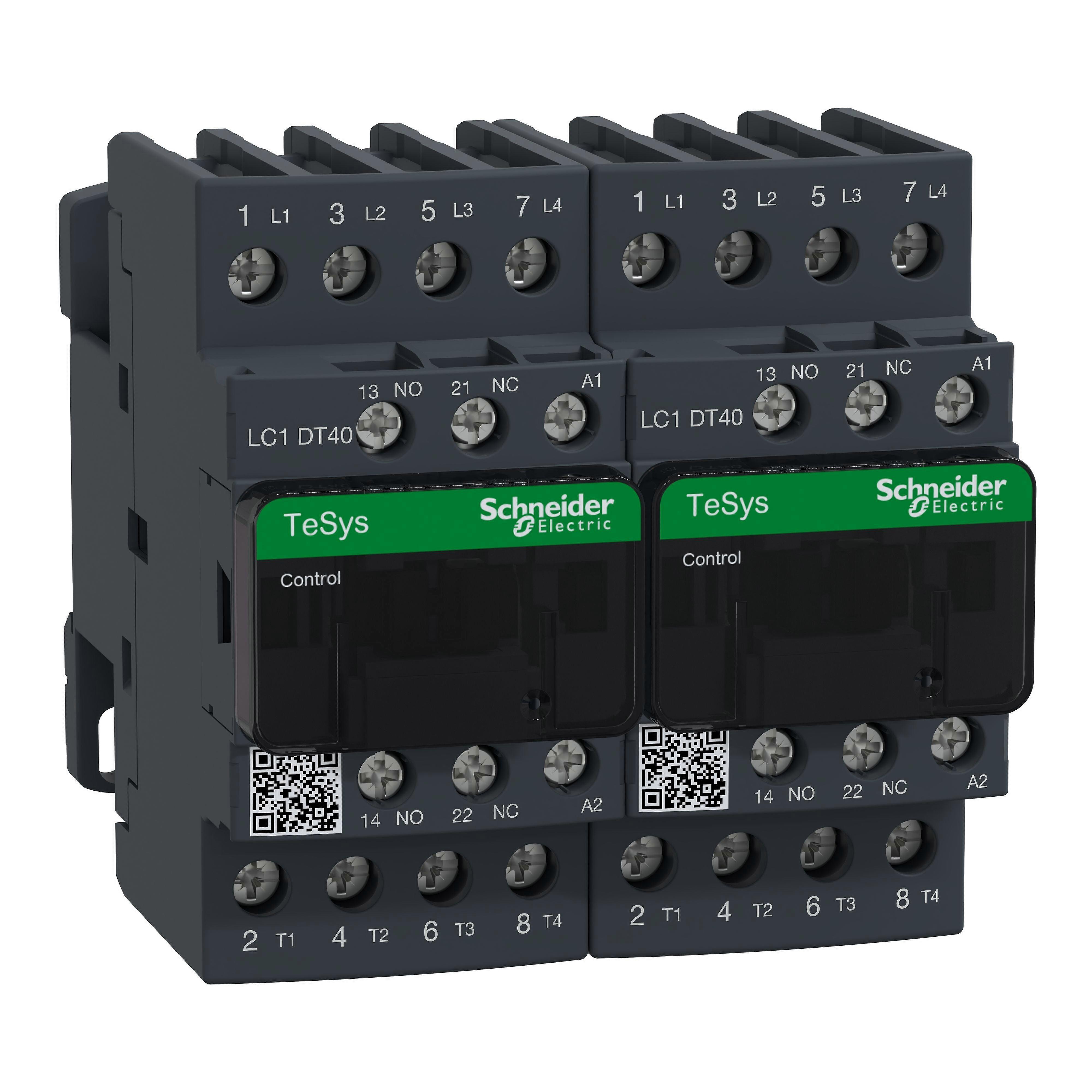 Schneider Contactor 4-pole 110v Ac Coil Lc2dt40f7