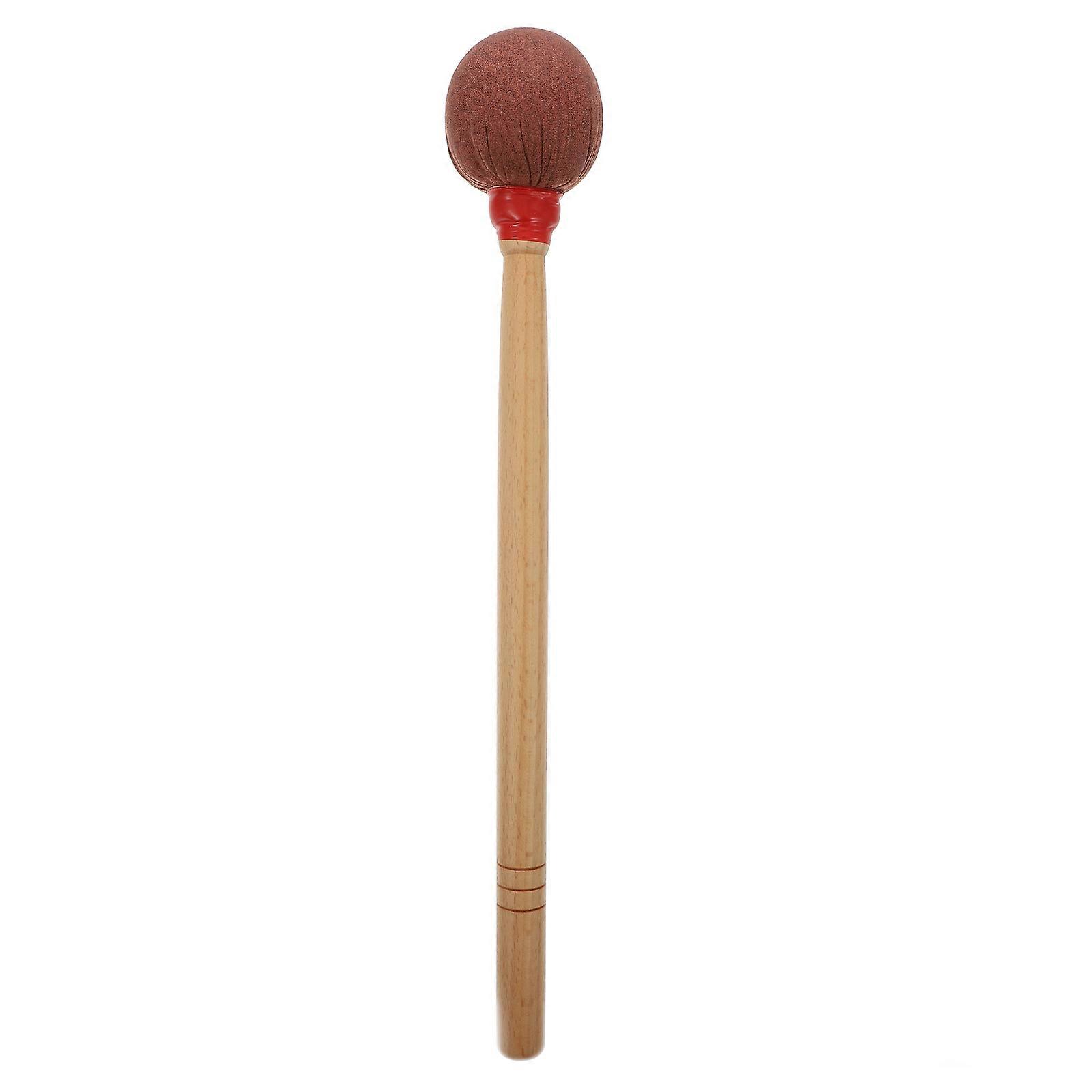 1pc Bass Mallet Marching Drum Drum Stick Percussion Instrument Accessory (Coffee)