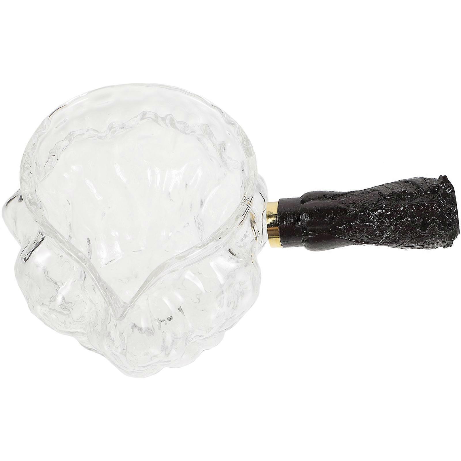 Transparent Glass Milk Pitcher for Storage Perfect for Cream Milk Sauce Small Size Portable Design