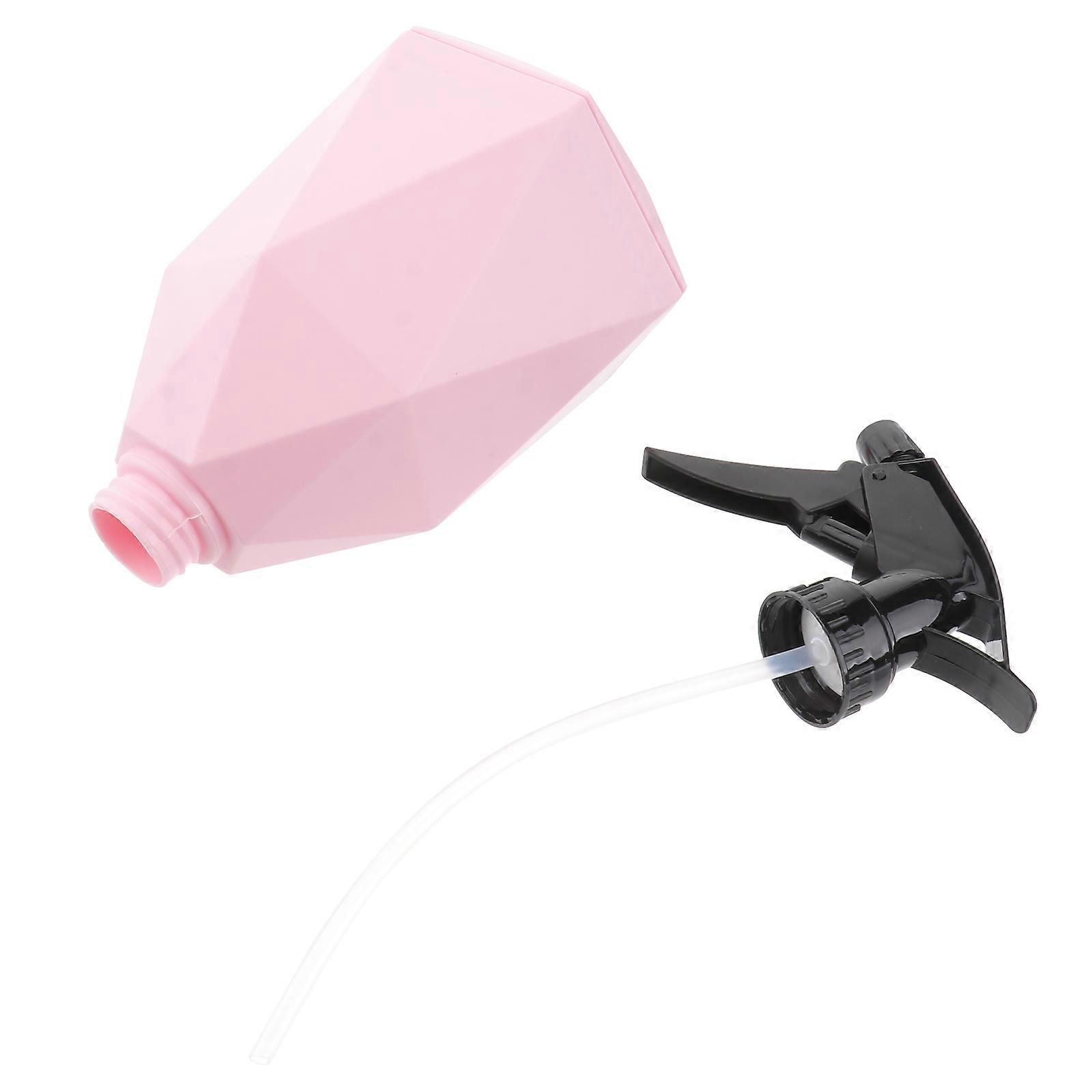 Sprinkling Watering Can Hand Press Watering Pot 600ml Pink Ideal For Household Item Plant Care 1Pcs