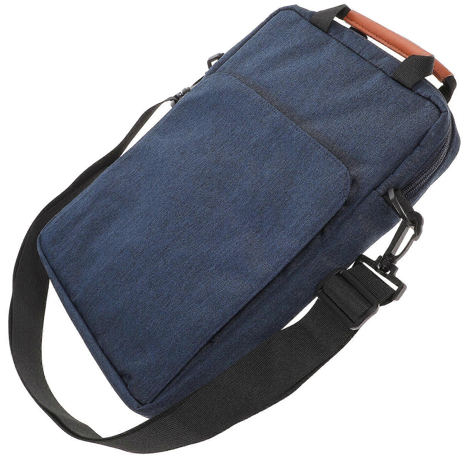 Rectangular Laptop Sleeve For 13.3 Inch Device Blue Shockproof Daily Use 1Pcs