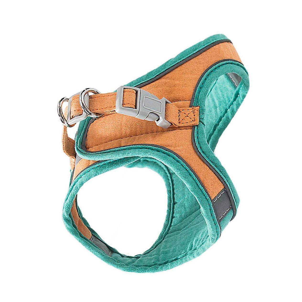 Reflective Cat Harness with Leash Lightweight Suede Adjustable Breakresistant Comfortable