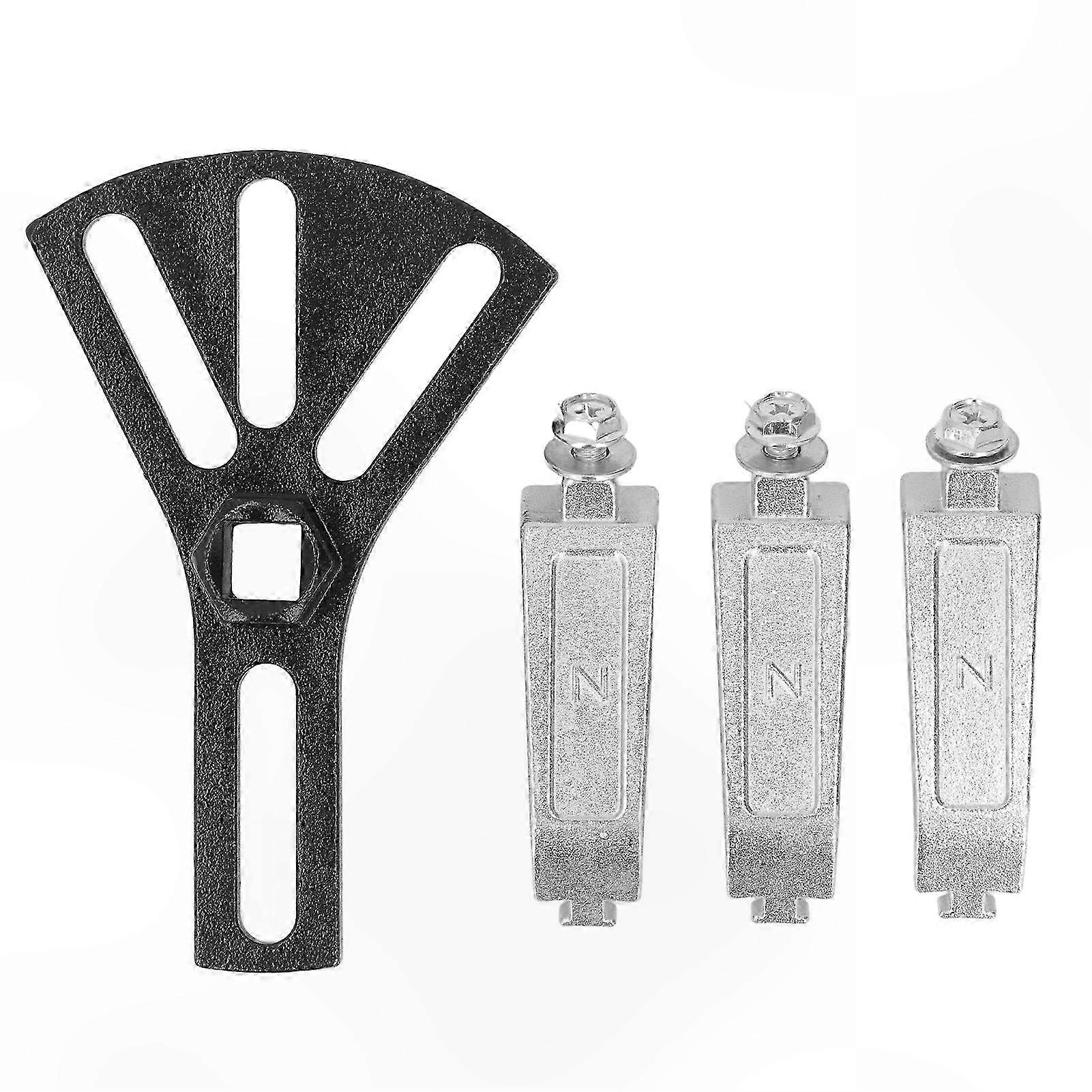 Durable Multi-Function Wrench for Fuel Tank Pump with Fan-Shaped Three-Jaw Design