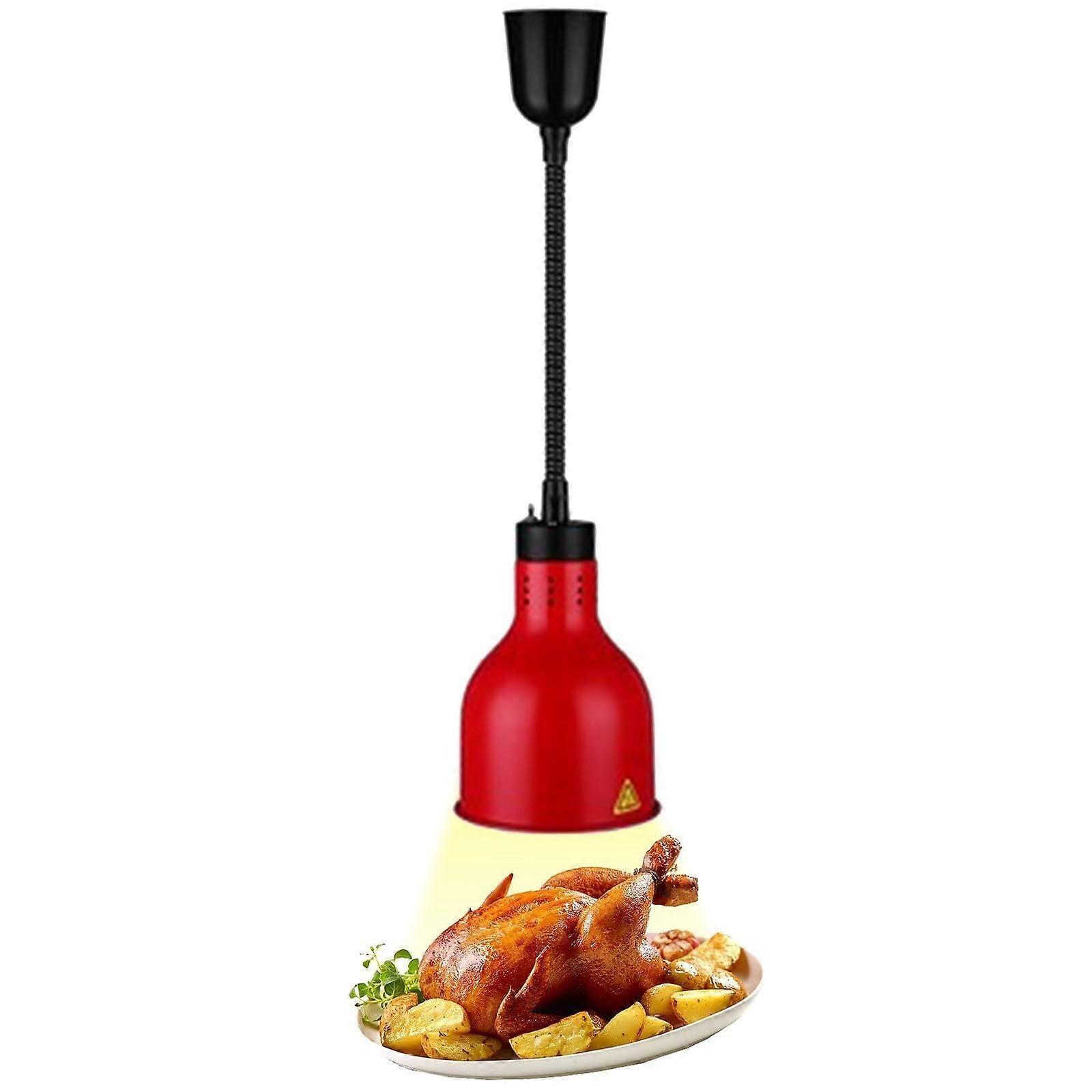 Adjustable Heat Lamp for Food 60150Cm Height 19Cm Diameter Hanging Warmer for Restaurants Cafeterias and Home Use Ref: 7494