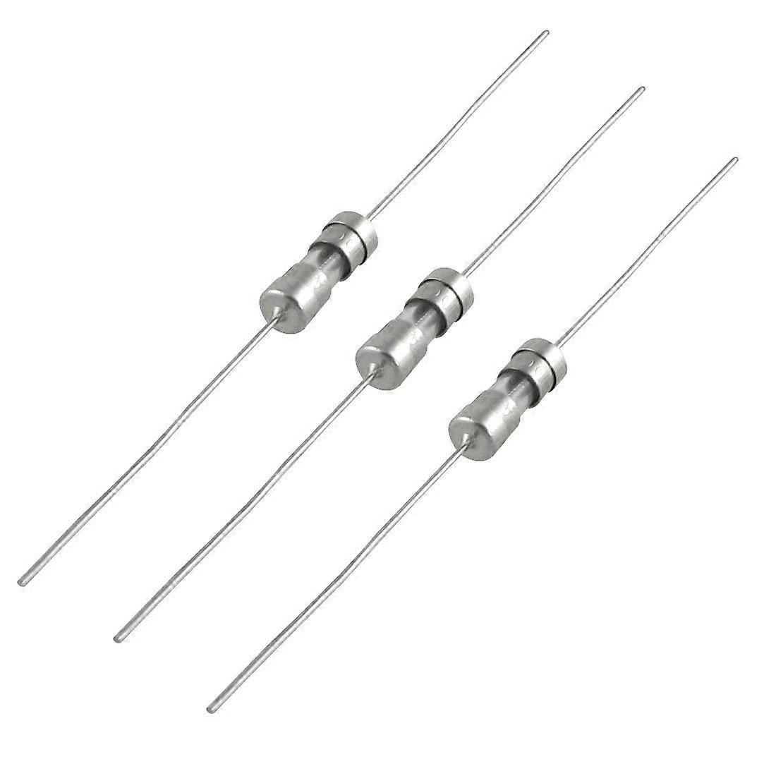 250V 3A Slow Blow Axial Fuse 3.6 x 10mm - 10-Pack Through Hole Glass Fuses, Ideal for Electrical Applications