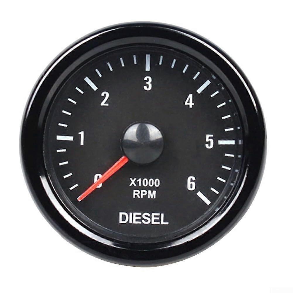 52mm Electric Meter For Diesel Engine Monitoring, Compatible With Most Diesel Engines, 12V DC Analog Dial Gauge
