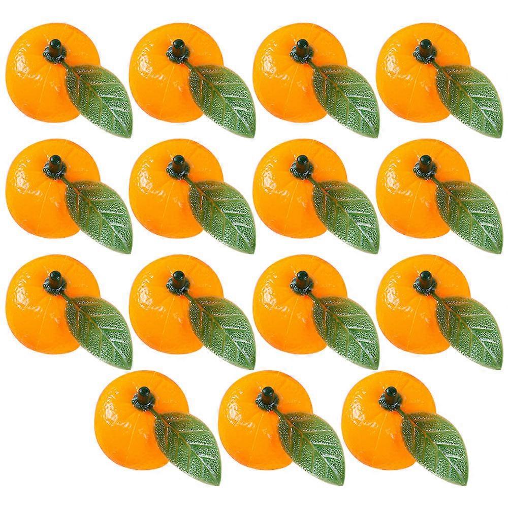Simulation Fruit Mini Orange Model Home Decor Plastic Fruit Model Prop Decoration 50Pcs