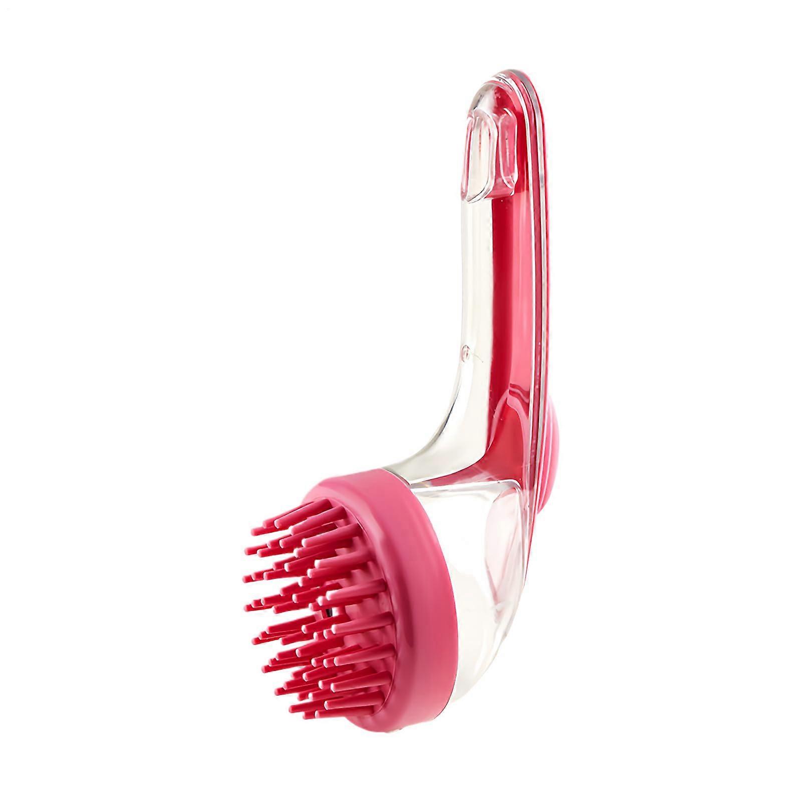 Dog Bath Scrubber Gentle Pet Cleaning Bath with Soap Dispenser for Travel Cats Home Pink