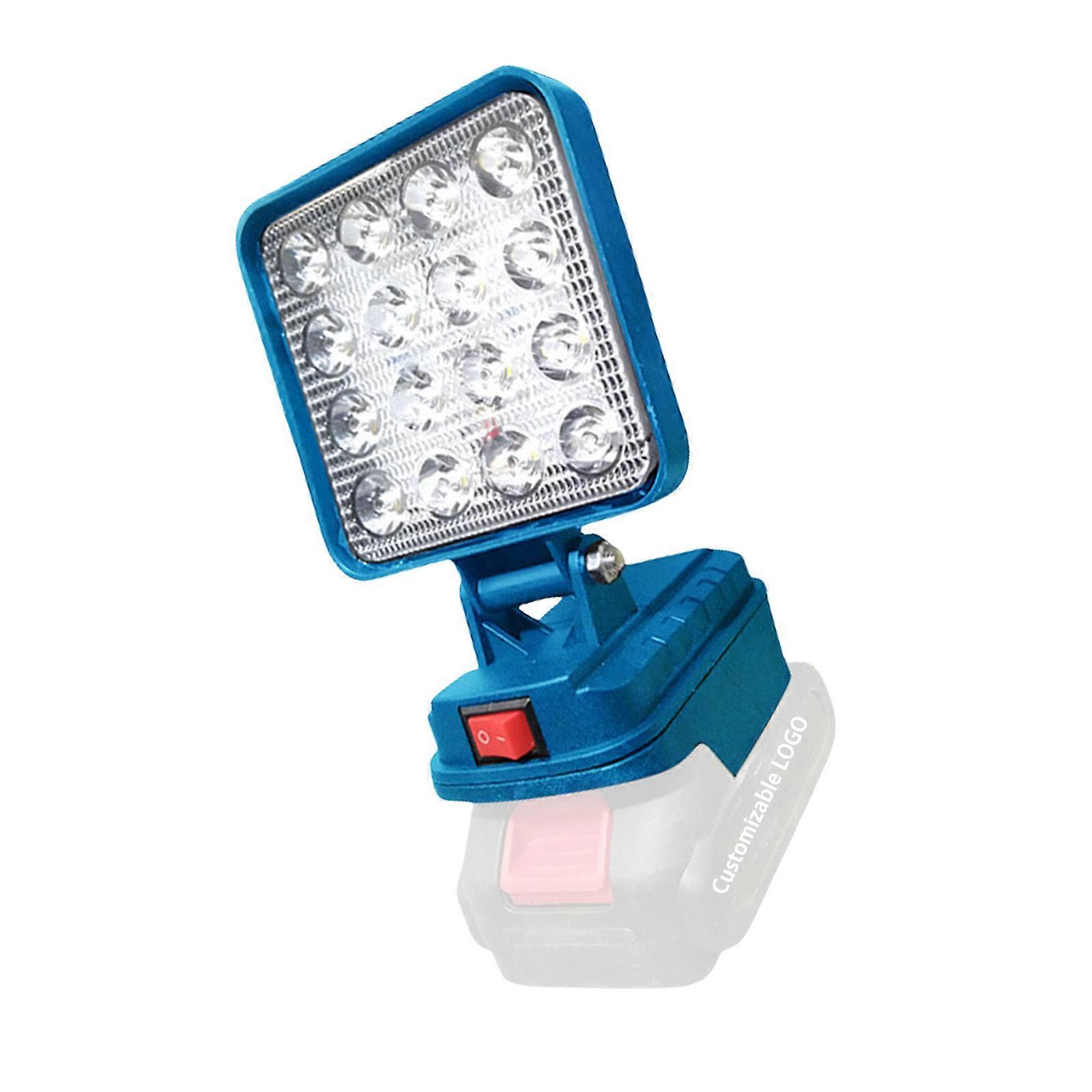 Versatilitys Foldable Work Light Lithiums batteries Lighting USB Charging For Mobile Devices Compatible for 14.4 20V Power Tool Multicolor