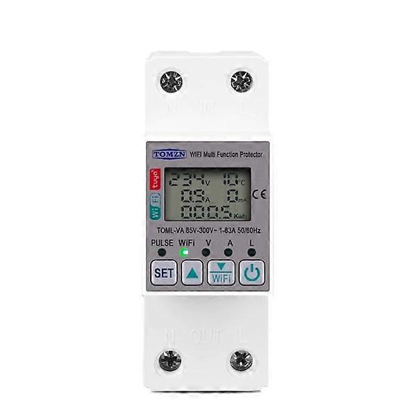 smartlife WIFI Energy Meter Kwh Meter breaker Timer with voltage current and leakage protection