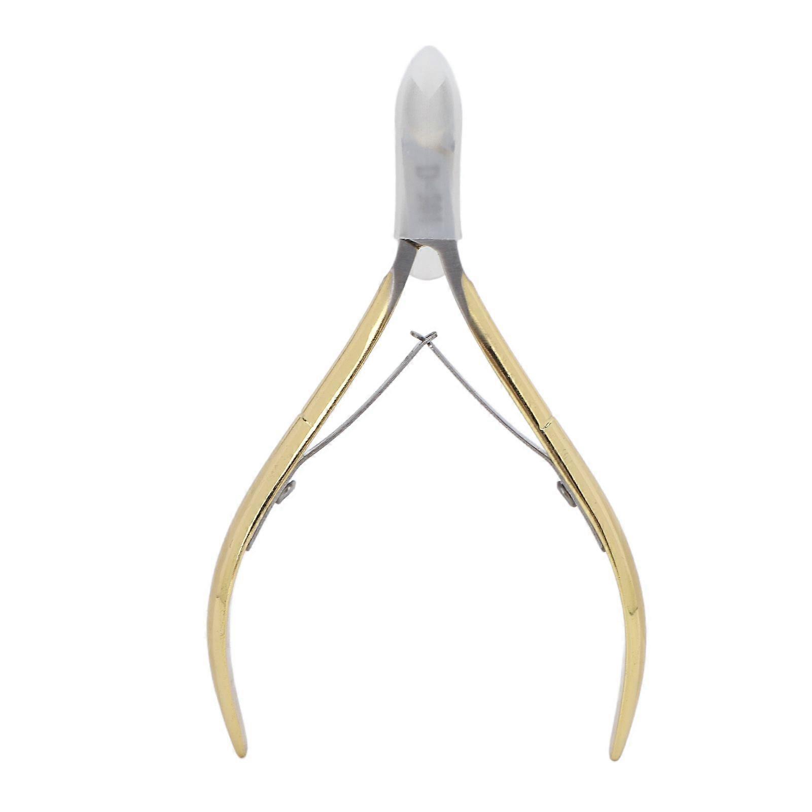 Nail Cuticle Nipper Professional Cuticle Cutter Clipper Manicure Tool for Fingernails Gold