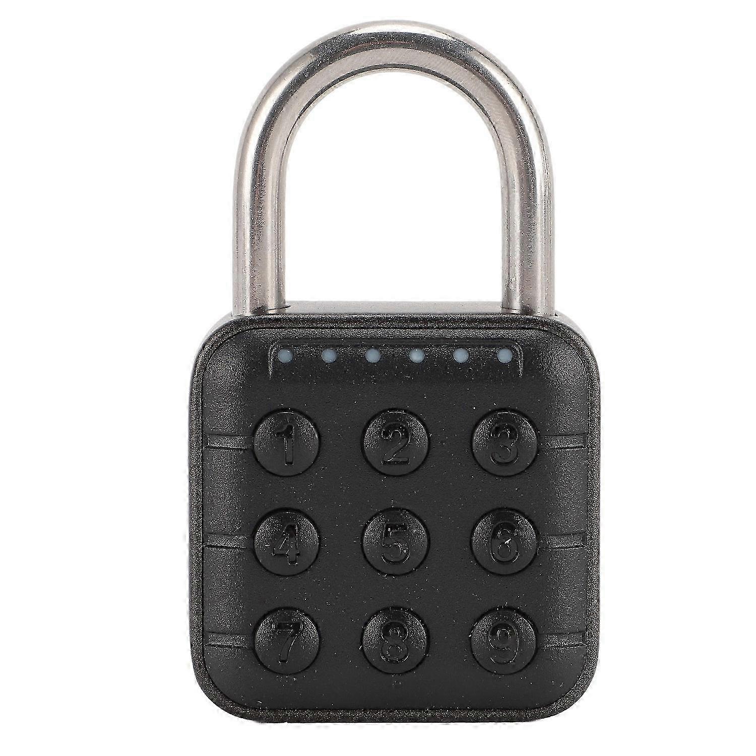 Combination Locker Lock Zinc Alloy Waterproof Resettable 6 Digit Code Padlock for Gym School Locker