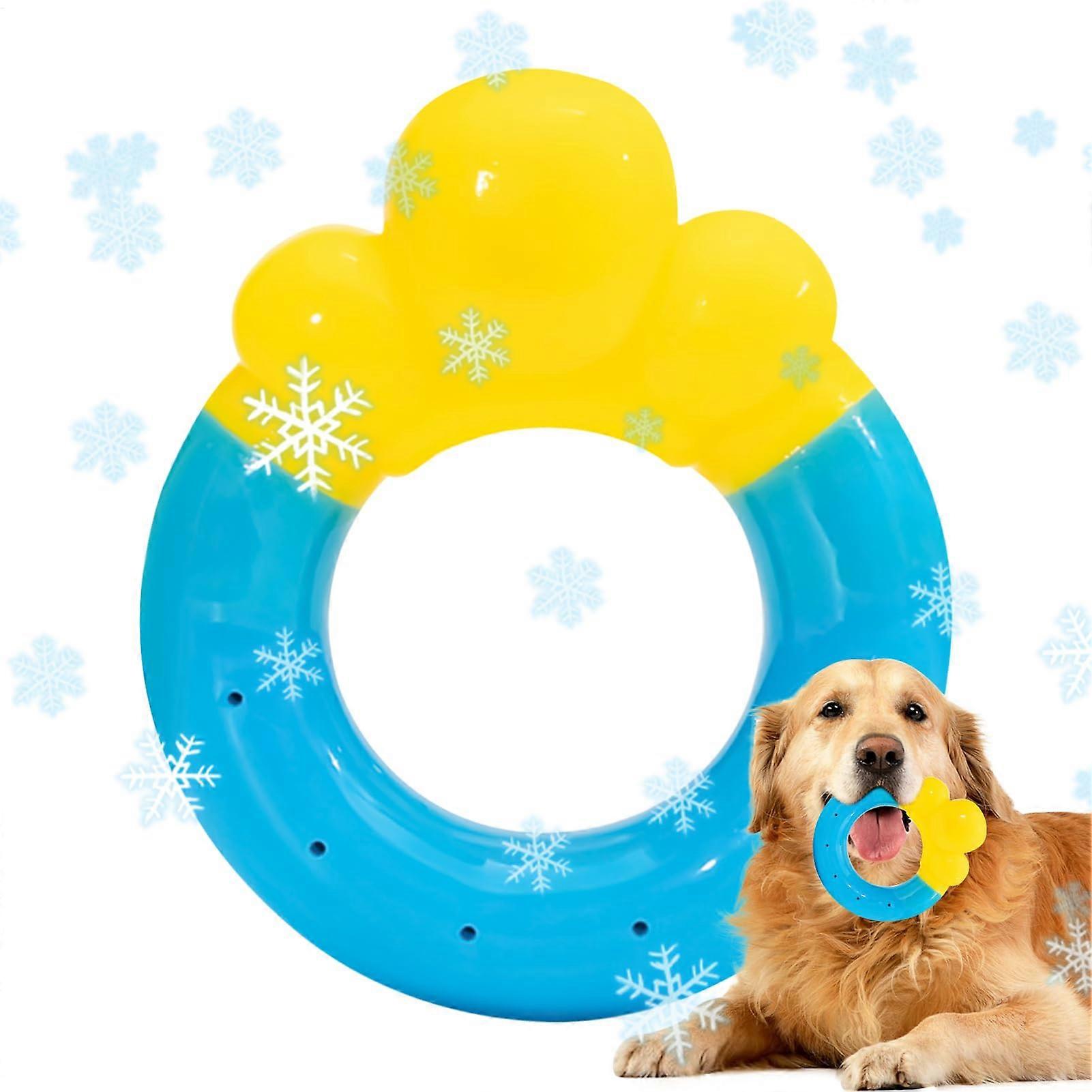 Dog Water Toy DonutShape Cooling Toy, Interactive Pool Play, Chew Training, Outdoor Fetch